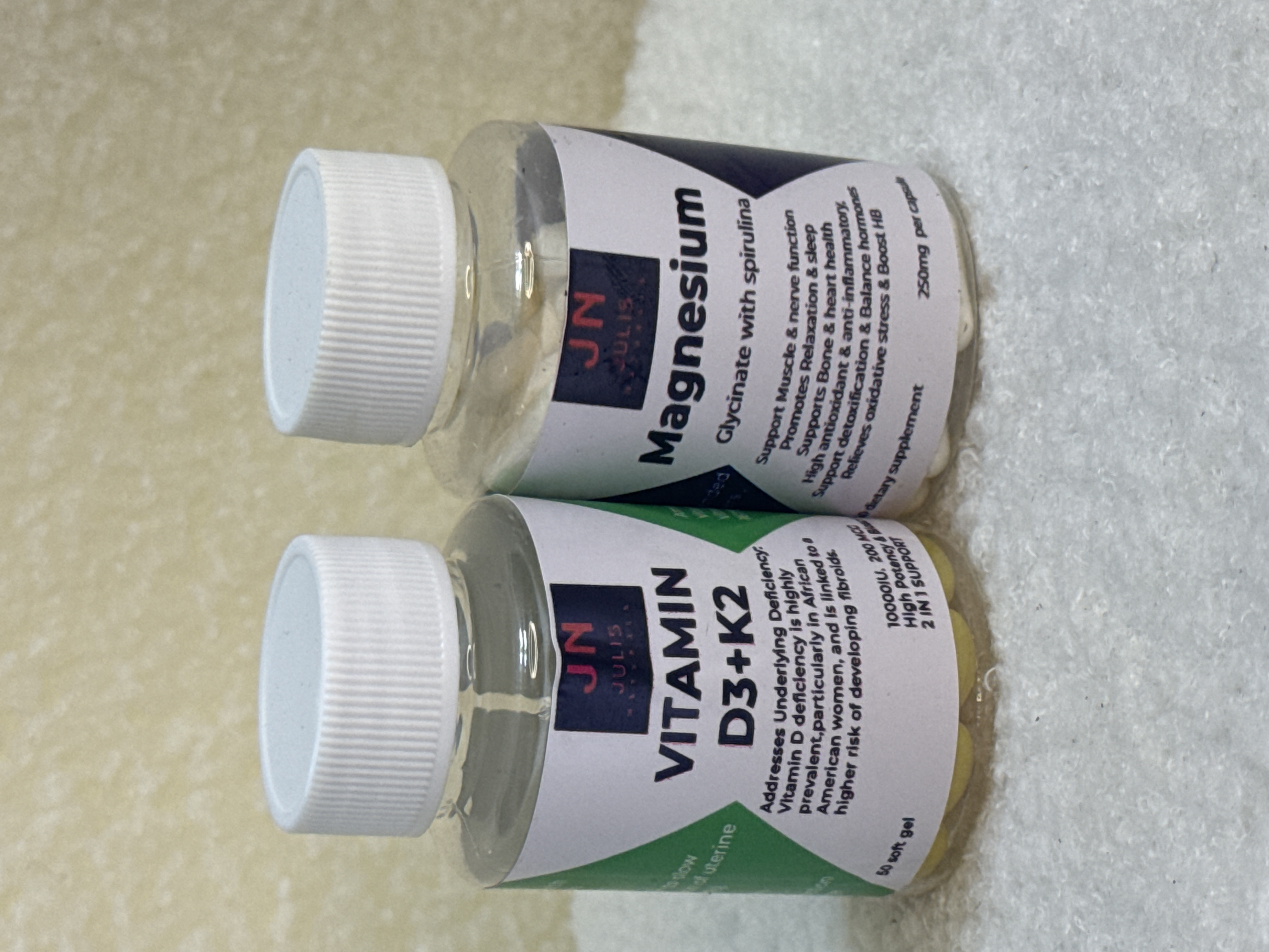 Vitamin D3 +K2 and magnesium glycinate 