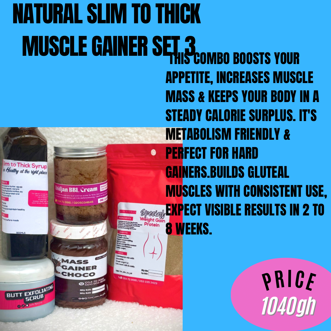 Natural slim to thick set 3