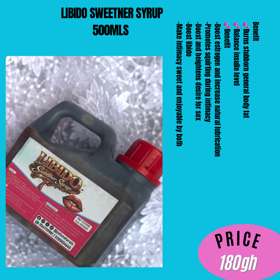 Libido sweetener syrup 500mls 